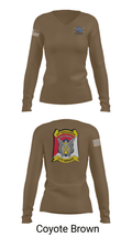 B Troop 2-17 Cav REGT 36740014 Women's Long Sleeve V-neck Shirt - 17
