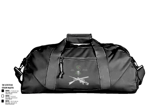 Duffle Bag, Sniper school, Army, Teamtime, Team time, sublimation, custom sports apparel, team uniforms, spirit wear, spiritwear, sports uniforms, custom shirts, team store, custom team store, fundraiser sports, apparel fundraiser