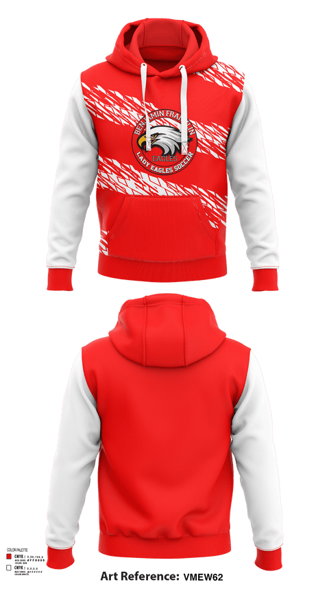 Hoodie, Benjamin Franklin Middle School Soccer, Men's Soccer, Teamtime, Team time, sublimation, custom sports apparel, team uniforms, spirit wear, spiritwear, sports uniforms, custom shirts, team store, custom team store, fundraiser sports, apparel fundraiser