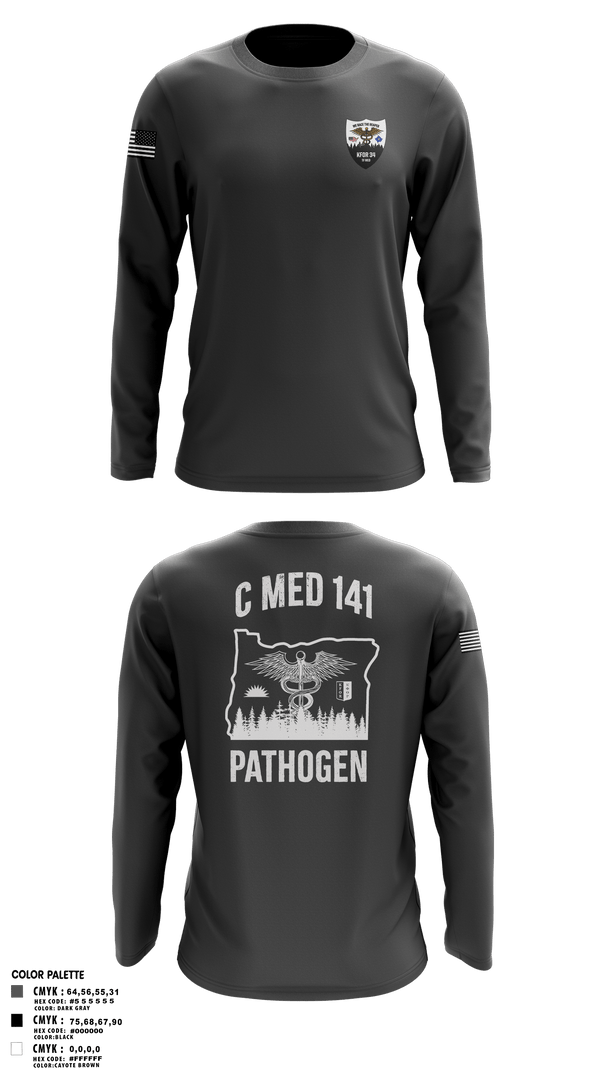 Long Sleeve Performance Shirt, C Med, National Guard, Teamtime, Team time, sublimation, custom sports apparel, team uniforms, spirit wear, spiritwear, sports uniforms, custom shirts, team store, custom team store, fundraiser sports, apparel fundraiser