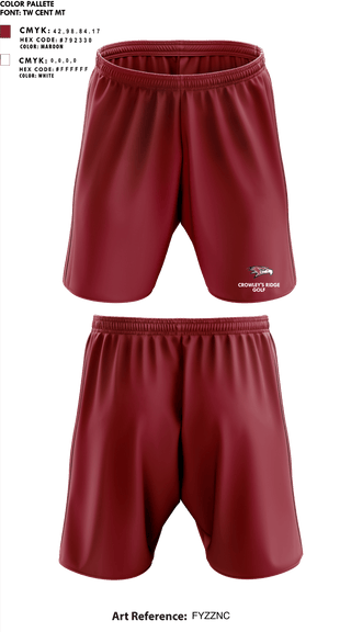 Athletic Shorts With Pockets, Crowley'S Ridge Academy Golf, Golf, Teamtime, Team time, sublimation, custom sports apparel, team uniforms, spirit wear, spiritwear, sports uniforms, custom shirts, team store, custom team store, fundraiser sports, apparel fundraiser