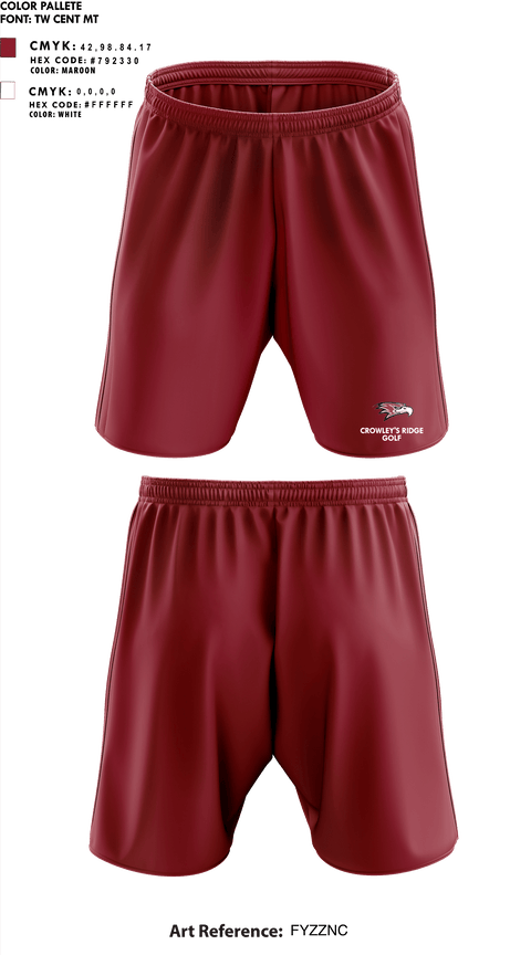 Athletic Shorts With Pockets, Crowley'S Ridge Academy Golf, Golf, Teamtime, Team time, sublimation, custom sports apparel, team uniforms, spirit wear, spiritwear, sports uniforms, custom shirts, team store, custom team store, fundraiser sports, apparel fundraiser