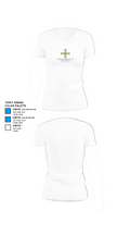 Immanuel Lutheran School 70658929 Women's Short Sleeve V-neck Shirt - 18