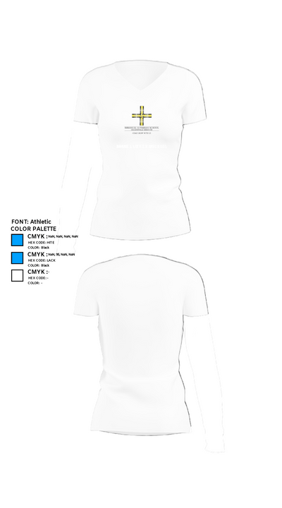 Immanuel Lutheran School 70658929 Women's Short Sleeve V-neck Shirt - 18