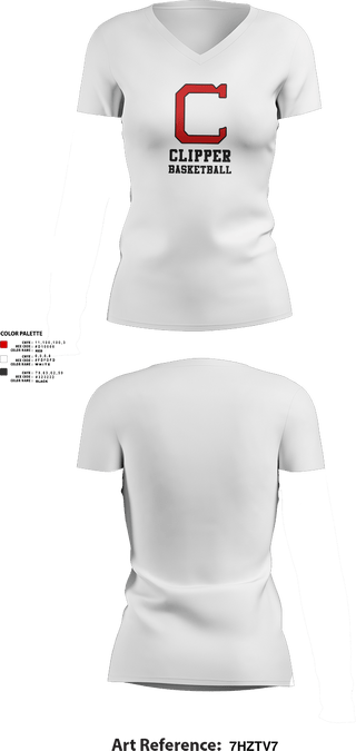 Womens Short Sleeve Vneck Shirt, Columbiana High School Basketball, Men's Basketball, Teamtime, Team time, sublimation, custom sports apparel, team uniforms, spirit wear, spiritwear, sports uniforms, custom shirts, team store, custom team store, fundraiser sports, apparel fundraiser
