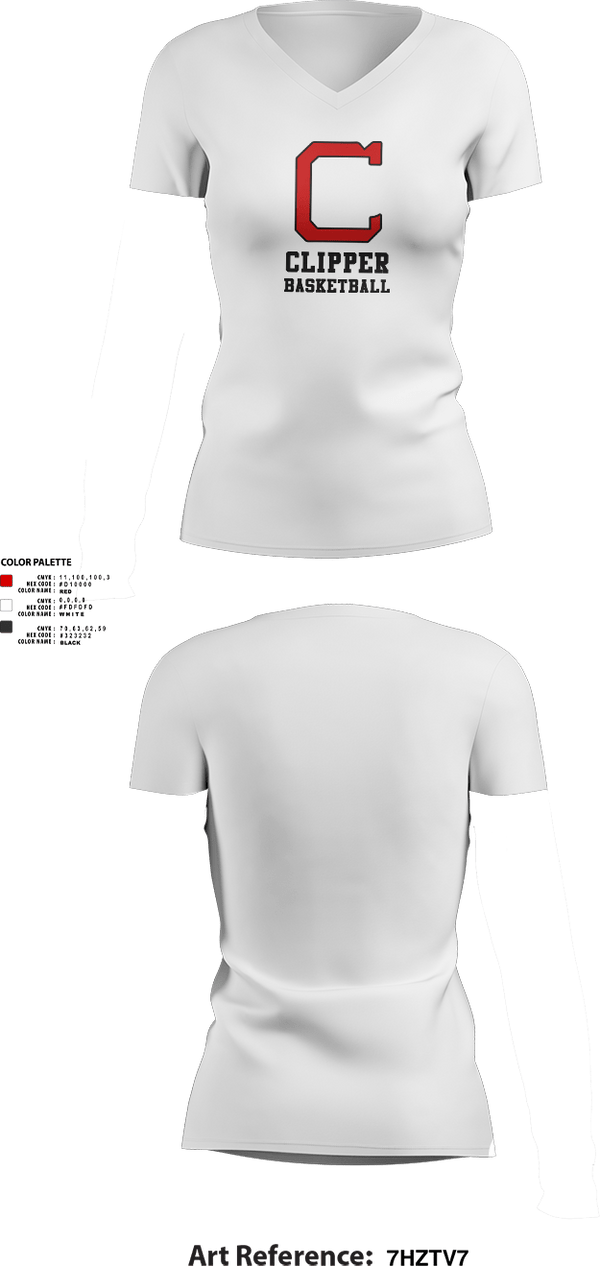 Womens Short Sleeve Vneck Shirt, Columbiana High School Basketball, Men's Basketball, Teamtime, Team time, sublimation, custom sports apparel, team uniforms, spirit wear, spiritwear, sports uniforms, custom shirts, team store, custom team store, fundraiser sports, apparel fundraiser