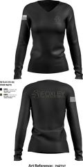 Foxley 83609604 Women's Long Sleeve V-neck Shirt -1 100