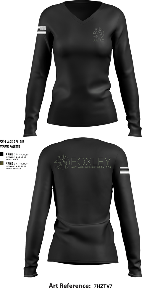 Womens Long Sleeve Vneck Shirt 1, Foxley, , Teamtime, Team time, sublimation, custom sports apparel, team uniforms, spirit wear, spiritwear, sports uniforms, custom shirts, team store, custom team store, fundraiser sports, apparel fundraiser