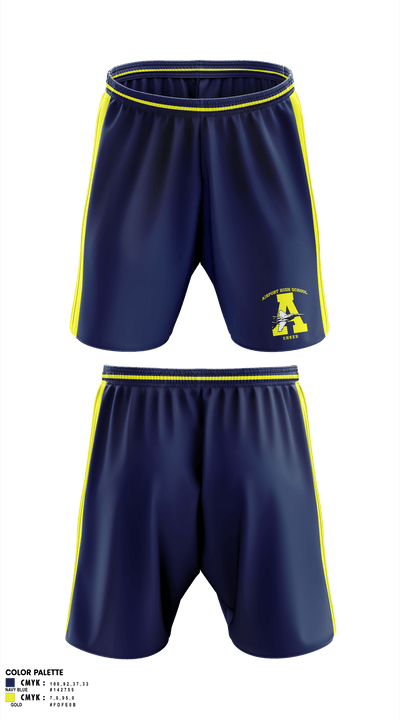 Airport High School Cheer 33792869 Athletic Shorts With Pockets - 2