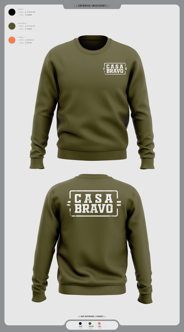 Crew Neck Sweatshirt, Casa Bravo, , Teamtime, Team time, sublimation, custom sports apparel, team uniforms, spirit wear, spiritwear, sports uniforms, custom shirts, team store, custom team store, fundraiser sports, apparel fundraiser