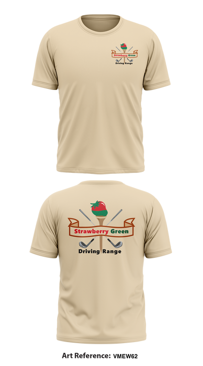 strawberry green driving range 70488724 Short Sleeve Performance Shirt - 41