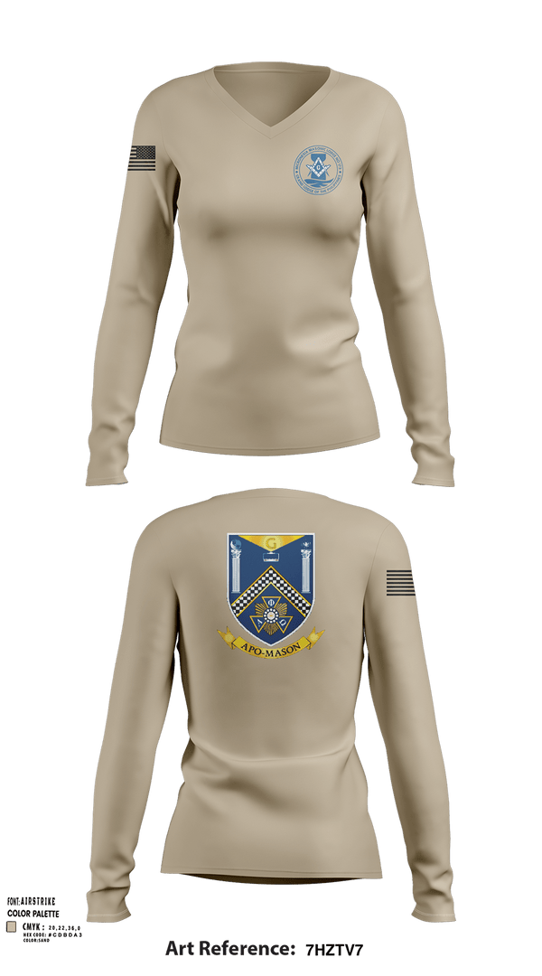 Womens Long Sleeve Vneck Shirt, 718 CES, Air Force, Teamtime, Team time, sublimation, custom sports apparel, team uniforms, spirit wear, spiritwear, sports uniforms, custom shirts, team store, custom team store, fundraiser sports, apparel fundraiser