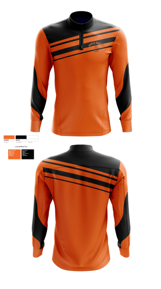 Quarter Zip Jacket, Apple Valley Sun Devils, Golf, Teamtime, Team time, sublimation, custom sports apparel, team uniforms, spirit wear, spiritwear, sports uniforms, custom shirts, team store, custom team store, fundraiser sports, apparel fundraiser