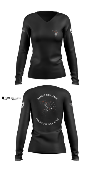 Womens Long Sleeve Vneck Shirt, OSU Ranger Challenge, Army, Teamtime, Team time, sublimation, custom sports apparel, team uniforms, spirit wear, spiritwear, sports uniforms, custom shirts, team store, custom team store, fundraiser sports, apparel fundraiser