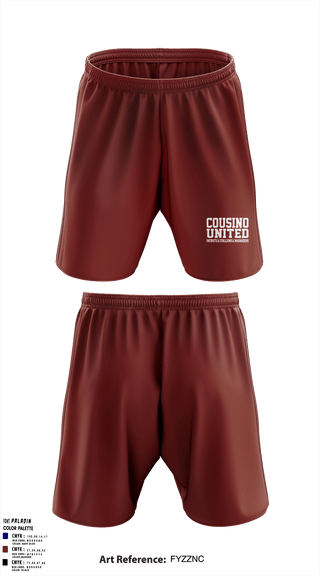 Athletic Shorts With Pockets, Cousino United Bowling, Bowling, Teamtime, Team time, sublimation, custom sports apparel, team uniforms, spirit wear, spiritwear, sports uniforms, custom shirts, team store, custom team store, fundraiser sports, apparel fundraiser