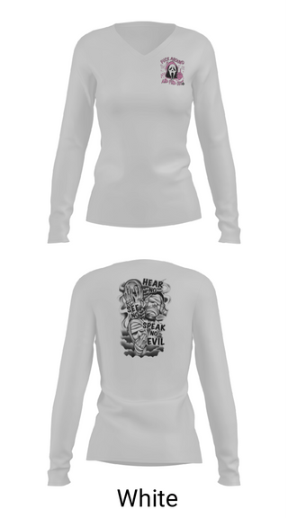 Women's Long Sleeve Vneck Shirt, Lions den, Football, Teamtime, Team time, sublimation, custom sports apparel, team uniforms, spirit wear, spiritwear, sports uniforms, custom shirts, team store, custom team store, fundraiser sports, apparel fundraiser