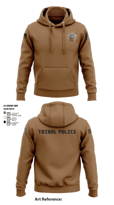 Eastern Shawnee Tribal Police 67427450 Hoodie - 3