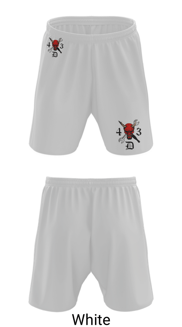 Athletic Shorts With Pockets, 4-3 DEMONS, Army, Teamtime, Team time, sublimation, custom sports apparel, team uniforms, spirit wear, spiritwear, sports uniforms, custom shirts, team store, custom team store, fundraiser sports, apparel fundraiser