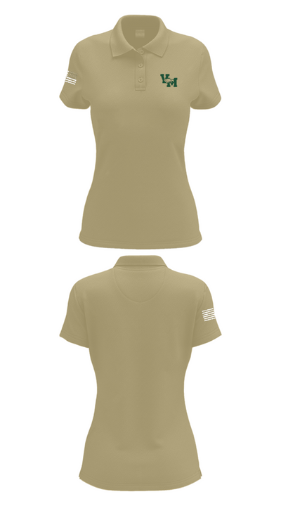 Valley Mills High School Cross Country 52833130 Women's Short Sleeve Performance Polo  - 42