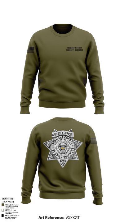 Fremont County Security Services 37987366 Crew Neck Sweatshirt - 121