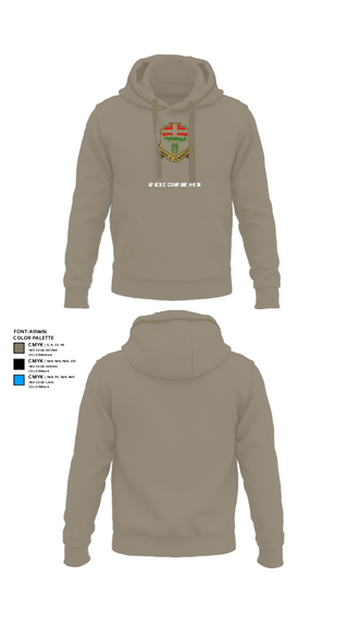 Hoodie, Apache company, 4-6 IN, Army, Teamtime, Team time, sublimation, custom sports apparel, team uniforms, spirit wear, spiritwear, sports uniforms, custom shirts, team store, custom team store, fundraiser sports, apparel fundraiser