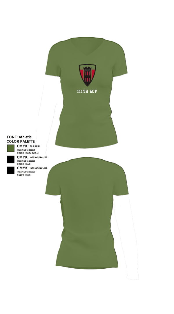 Womens Short Sleeve Vneck Shirt, 111th ACP, National Guard, Teamtime, Team time, sublimation, custom sports apparel, team uniforms, spirit wear, spiritwear, sports uniforms, custom shirts, team store, custom team store, fundraiser sports, apparel fundraiser