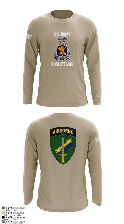 Civil Affairs Schoolhouse 5293701 Long Sleeve Performance Shirt 4