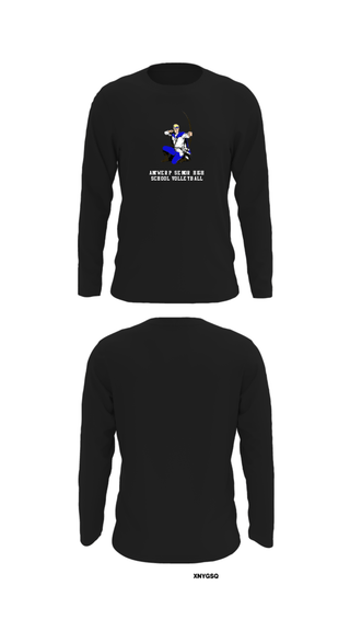 Long Sleeve Performance Shirt, Antwerp Senior High School Volleyball, Women's Volleyball, Teamtime, Team time, sublimation, custom sports apparel, team uniforms, spirit wear, spiritwear, sports uniforms, custom shirts, team store, custom team store, fundraiser sports, apparel fundraiser
