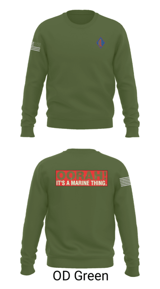 Crew Neck Sweatshirt, 1st Marine Regiment, Marines, Teamtime, Team time, sublimation, custom sports apparel, team uniforms, spirit wear, spiritwear, sports uniforms, custom shirts, team store, custom team store, fundraiser sports, apparel fundraiser