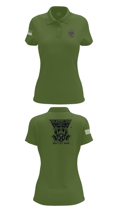 61st CST 56297636 Women's Short Sleeve Performance Polo  - 55