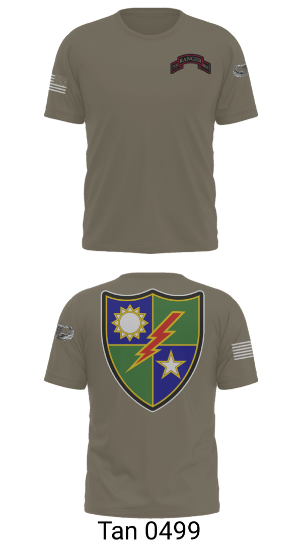 Short Sleeve Performance Shirt, 75th Ranger Regiment, Army, Teamtime, Team time, sublimation, custom sports apparel, team uniforms, spirit wear, spiritwear, sports uniforms, custom shirts, team store, custom team store, fundraiser sports, apparel fundraiser