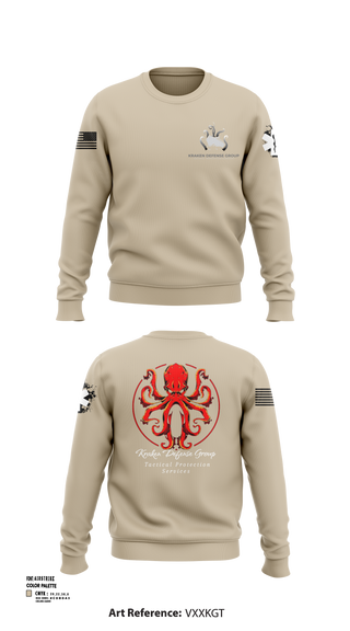 Crew Neck Sweatshirt, Kraken Defense Group, , Teamtime, Team time, sublimation, custom sports apparel, team uniforms, spirit wear, spiritwear, sports uniforms, custom shirts, team store, custom team store, fundraiser sports, apparel fundraiser