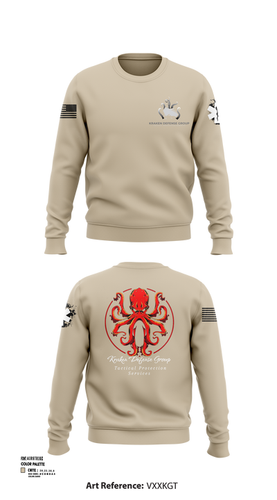 Kraken Defense Group 92519053 Crew Neck Sweatshirt - 113