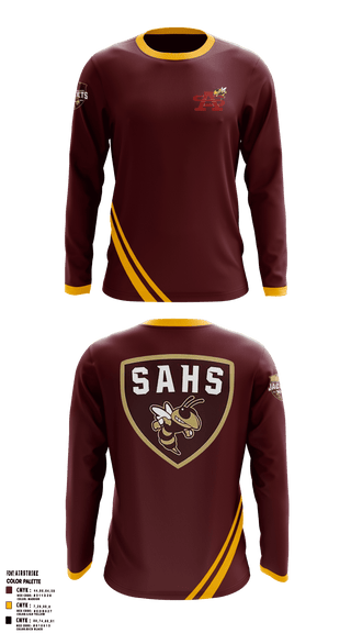 Long Sleeve Performance Shirt, St Augustine Yellow Jackets, Swimming, Teamtime, Team time, sublimation, custom sports apparel, team uniforms, spirit wear, spiritwear, sports uniforms, custom shirts, team store, custom team store, fundraiser sports, apparel fundraiser