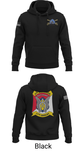 Hoodie, B Troop 2-17 Cav REGT, , Teamtime, Team time, sublimation, custom sports apparel, team uniforms, spirit wear, spiritwear, sports uniforms, custom shirts, team store, custom team store, fundraiser sports, apparel fundraiser