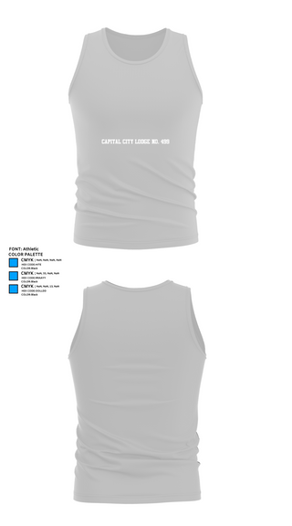 Tank Top, Capital City Lodge No. 499, , Teamtime, Team time, sublimation, custom sports apparel, team uniforms, spirit wear, spiritwear, sports uniforms, custom shirts, team store, custom team store, fundraiser sports, apparel fundraiser
