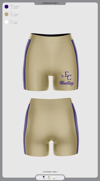 East Coweta High School Wrestling 50868332 Men's Compression Shorts - 8
