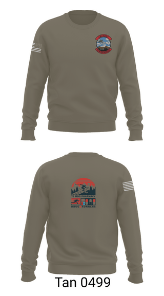 Crew Neck Sweatshirt, 75 HCOS SGGD, Air Force, Teamtime, Team time, sublimation, custom sports apparel, team uniforms, spirit wear, spiritwear, sports uniforms, custom shirts, team store, custom team store, fundraiser sports, apparel fundraiser