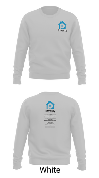 Crew Neck Sweatshirt, Investy, , Teamtime, Team time, sublimation, custom sports apparel, team uniforms, spirit wear, spiritwear, sports uniforms, custom shirts, team store, custom team store, fundraiser sports, apparel fundraiser