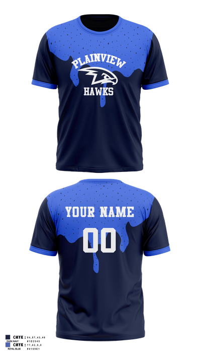 Plainview Little League 37284213 Short Sleeve Performance Shirt - 16
