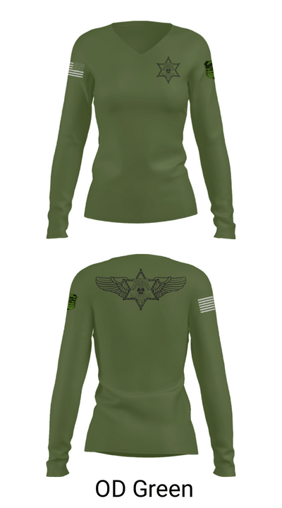 Air Support 72075098 Women's Long Sleeve V-neck Shirt - 54