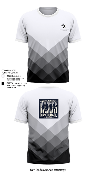 Short Sleeve Performance Shirt, Downtown Montgomery Pickleball Crew, Spirit Store, Teamtime, Team time, sublimation, custom sports apparel, team uniforms, spirit wear, spiritwear, sports uniforms, custom shirts, team store, custom team store, fundraiser sports, apparel fundraiser