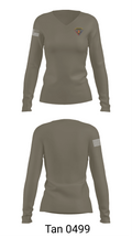 Bravo Company  642nd ASC 35551187 Women's Long Sleeve V-neck Shirt - 77