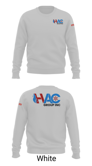 Crew Neck Sweatshirt, HVAC group Inc, , Teamtime, Team time, sublimation, custom sports apparel, team uniforms, spirit wear, spiritwear, sports uniforms, custom shirts, team store, custom team store, fundraiser sports, apparel fundraiser