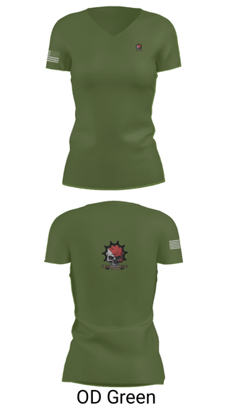 Women's Short Sleeve Vneck Shirt, Bonecrushers, , Teamtime, Team time, sublimation, custom sports apparel, team uniforms, spirit wear, spiritwear, sports uniforms, custom shirts, team store, custom team store, fundraiser sports, apparel fundraiser