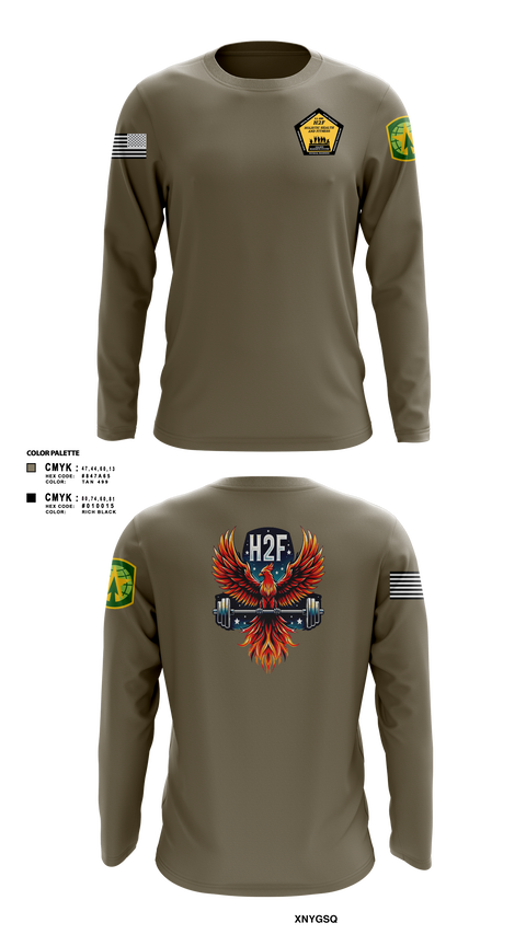 Long Sleeve Performance Shirt, Phoenix H2F, Army, Teamtime, Team time, sublimation, custom sports apparel, team uniforms, spirit wear, spiritwear, sports uniforms, custom shirts, team store, custom team store, fundraiser sports, apparel fundraiser