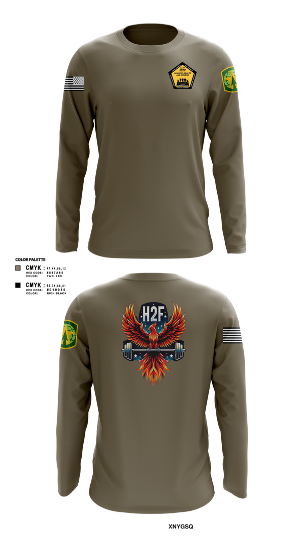 Long Sleeve Performance Shirt, Phoenix H2F, Army, Teamtime, Team time, sublimation, custom sports apparel, team uniforms, spirit wear, spiritwear, sports uniforms, custom shirts, team store, custom team store, fundraiser sports, apparel fundraiser