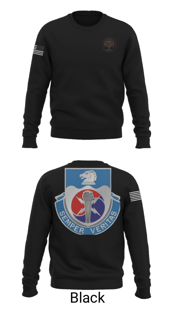 Crew Neck Sweatshirt, 312TH MI BN, CHARLIE DETACHMENT, Army, Teamtime, Team time, sublimation, custom sports apparel, team uniforms, spirit wear, spiritwear, sports uniforms, custom shirts, team store, custom team store, fundraiser sports, apparel fundraiser