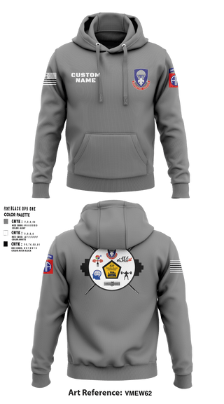 Hoodie, 82nd ADSB H2F, Army, Teamtime, Team time, sublimation, custom sports apparel, team uniforms, spirit wear, spiritwear, sports uniforms, custom shirts, team store, custom team store, fundraiser sports, apparel fundraiser