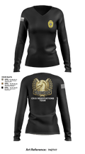 HCSO CNT 41668250 Women's Long Sleeve V-neck Shirt - 6